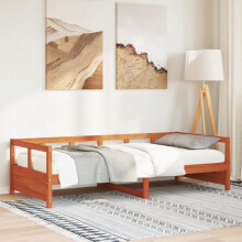 Berkfield Daybed without Mattress Wax Brown 80x200 cm Solid Wood Pine