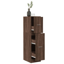 Berkfield Apothecary Cabinet Brown Oak 30x41x118 cm Engineered Wood