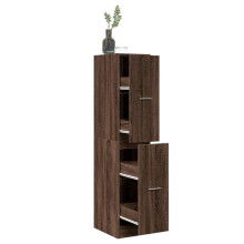 Berkfield Apothecary Cabinet Brown Oak 30x41x144.5 cm Engineered Wood
