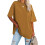 V Neck Short Sleeve Basic Tees Earth Yellow XL 1