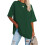 V Neck Short Sleeve Basic Tees Green XL 1