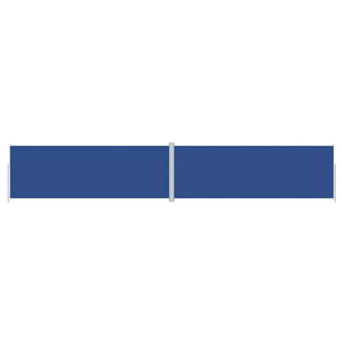 Berkfield Retractable Side Awning Blue 220x1200 cm 1