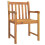 Berkfield 7 Piece Garden Dining Set Solid Wood Acacia 4