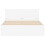 Berkfield Bed Frame with LED without Mattress White 135x190 cm Double 7