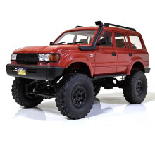 1/16 Scale RC Rock Crawler Truck 4x4 Off Road Remote Control Truck with Metal Chassis, 260 Motor, LED Lights, Proportional Steering