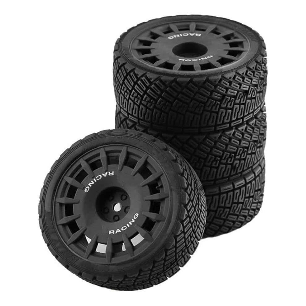 1/10 Rc Drift Tires 67Mm Set With Durable Nylon Wheels, Enhanced Grip, 12Mm Hex For Tamiya Tt01 Tt02 Hpi 9351714791311