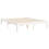 Berkfield Bed Frame without Mattress White Small Double Solid Wood Pine 9