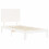 Berkfield Bed Frame without Mattress White 100x200 cm Solid Wood Pine 5