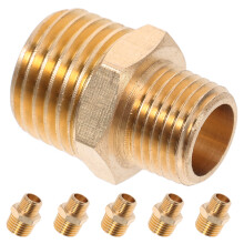 6 stk. rørfittings slanger vand helt kobber dobbelt ydre ledning campingvognsdele