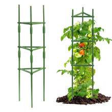 Tomato Trellis for Raised Garden Bed, Vertical Plant Support Tower for Vegetables and Climbing Plants (11x24.5x120cm)