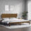 Berkfield Bed Frame without Mattress Honey Brown 200x200 cm Solid Wood Pine 3