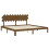 Berkfield Bed Frame without Mattress Honey Brown 200x200 cm Solid Wood Pine 5