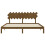 Berkfield Bed Frame without Mattress Honey Brown 200x200 cm Solid Wood Pine 6