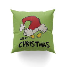 Grinch-Kissenbezug (45 x 45 cm) – Dekorativer Kissenbezug für Wohnzimmer, Couch und Zuhause