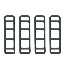 4-częściowy silikonowy pasek rowerowy o dobrej elastyczności, odporny na pękanie, zamocowany na 3/5/6 otworach