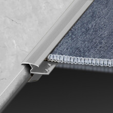 Floor Transition Strip for Carpet to Laminate, Durable Metal Threshold Trim 59in 5 Pack