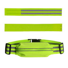 Reflekterende belte med 2 armbånd Funtasica Glow løpeutstyr telefon