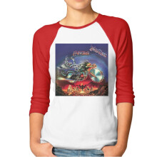 Judas Priest Dam Baseboll T-shirts Bomull Klassiska Raglanärmar