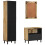 Berkfield 3 Piece Bathroom Furniture Set Solid Wood Mango 4