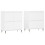 Berkfield Sideboards 2 pcs White Engineered Wood 2