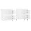Berkfield Sideboards 2 pcs White Engineered Wood 4