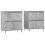 Berkfield Sideboards 2 pcs Concrete Grey Engineered Wood 2