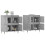 Berkfield Sideboards 2 pcs Concrete Grey Engineered Wood 3