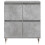 Berkfield Sideboards 2 pcs Concrete Grey Engineered Wood 6