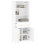 Berkfield Highboard White 69.5x34x180 cm Engineered Wood 3