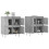 Berkfield Sideboards 2 pcs Concrete Grey Engineered Wood 3