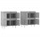 Berkfield Sideboards 2 pcs Concrete Grey Engineered Wood 4