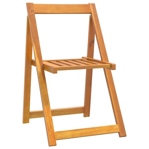 Berkfield Folding Garden Chairs 4 pcs Solid Wood Acacia 2