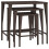 Berkfield Nesting Tables 3 pcs Brown Poly Rattan 2