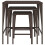 Berkfield Nesting Tables 3 pcs Brown Poly Rattan 3