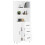 Berkfield Highboard White 69.5x34x180 cm Engineered Wood 3