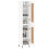 Berkfield Highboard White 34.5x34x180 cm Engineered Wood 3