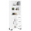 Berkfield Highboard White 69.5x34x180 cm Engineered Wood 3