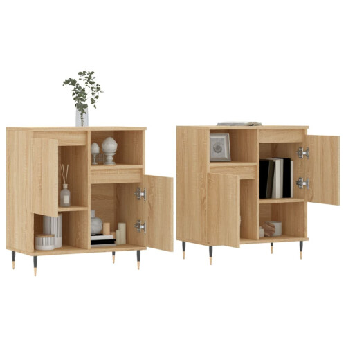 Berkfield Sideboards 2 pcs Sonoma Oak Engineered Wood 2