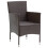 Berkfield Garden Dining Chairs 4 pcs Poly Rattan Brown 4