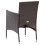 Berkfield Garden Dining Chairs 4 pcs Poly Rattan Brown 5