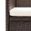Berkfield Garden Dining Chairs 4 pcs Poly Rattan Brown 6