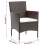 Berkfield Garden Dining Chairs 4 pcs Poly Rattan Brown 7