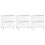 Berkfield Sideboards 3 pcs White Engineered Wood 2