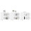 Berkfield Sideboards 3 pcs White Engineered Wood 3