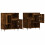 Berkfield Sideboards 2 pcs Smoked Oak Engineered Wood 4