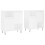 Berkfield Sideboards 2 pcs White Engineered Wood 2
