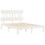Berkfield Bed Frame without Mattress White Small Double Solid Wood Pine 5