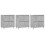 Berkfield Sideboards 3 pcs Concrete Grey Engineered Wood 2