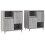 Berkfield Sideboards 2 pcs Grey Sonoma Engineered Wood 2
