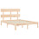 Berkfield Bed Frame without Mattress Small Double Solid Wood Pine 5